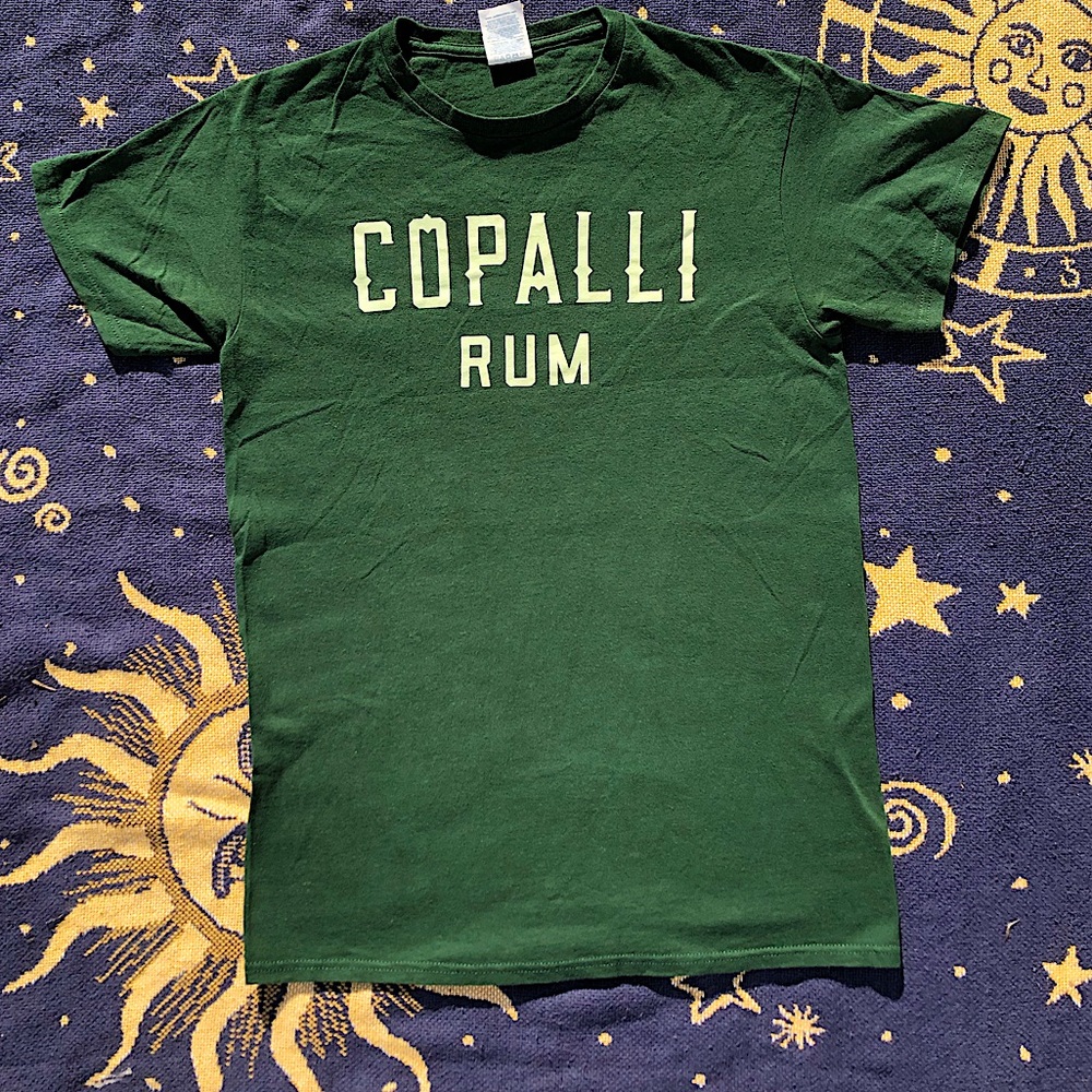 Belize Copali Rum 🇧🇿 T Shirt size S Hunter Green